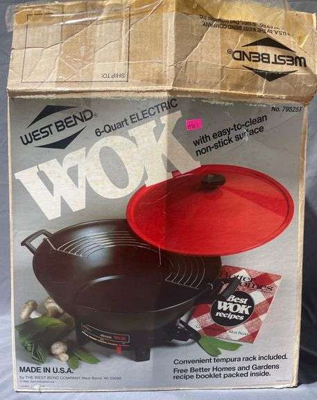 West Bend Electric Wok with Non-Stick Surface, 6-Quart