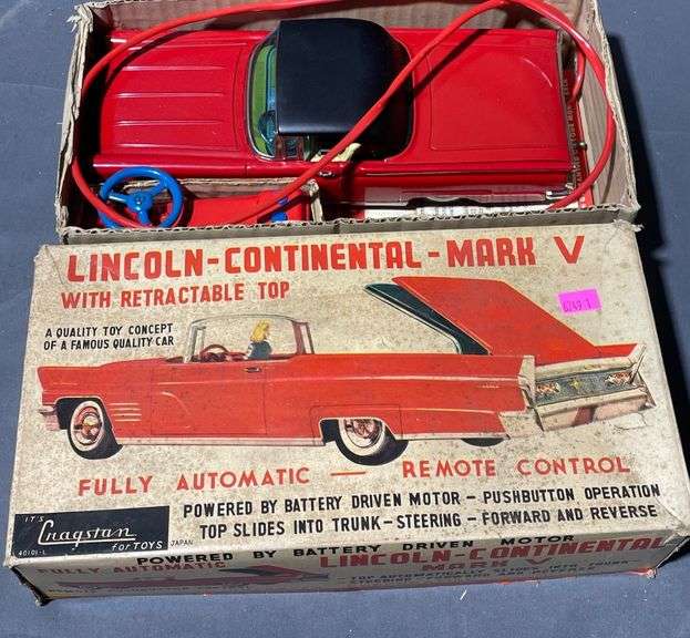 Battery-Operated Remote Control Lincoln Continental Mark V Toy Car