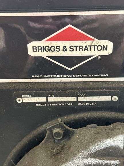Dayton Air Sweeper with Briggs & Stratton Engine