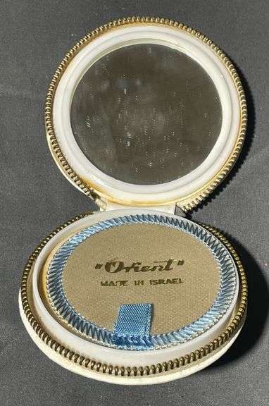 Handmade Orient Powder Case with Colorful Embellishments