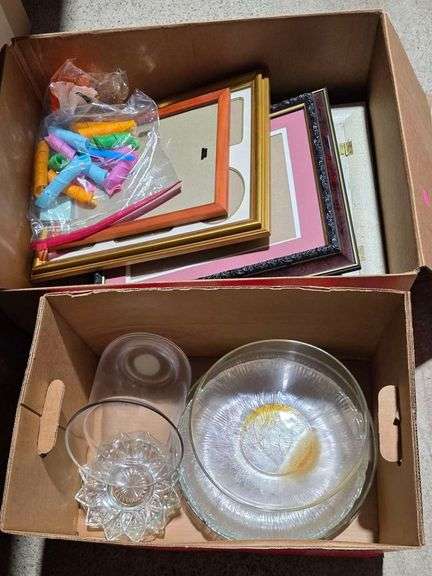 Glassware, Frames, and Home Decor Items