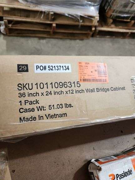 Hampton Bay
Avondale 36 in. W x 12 in. D x 24 in. H Ready to Assemble Plywood Shaker Wall Bridge Kitchen Cabinet in Raven Black