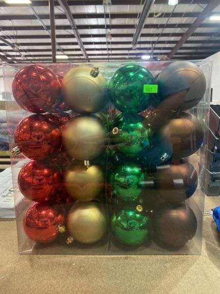 Home Accents 48-Piece Cabin Flurry Shatter-Proof Ornaments