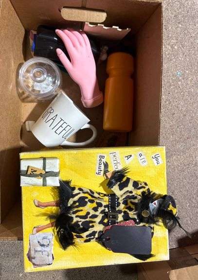 Household Items Including Wok and Kitchen Utensils