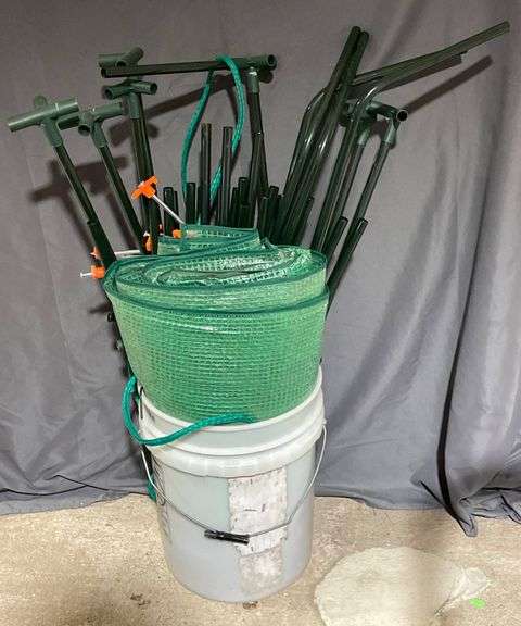 Greenhouse Frame Poles, T-Connectors, and Rolled Polyethylene Cover Material