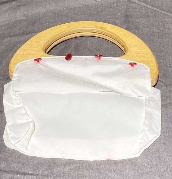 Handbag Form with Wood Handles & 4 Interchangeable Covers