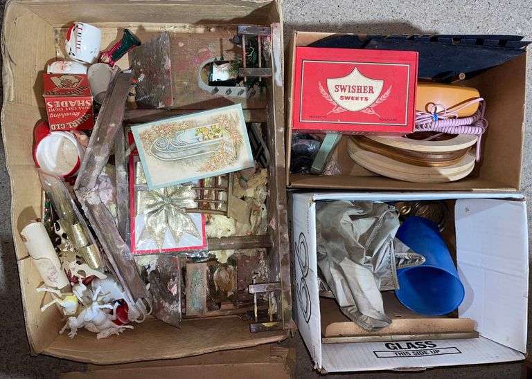 Household Items, Christmas Decorations, and Miscellaneous Materials