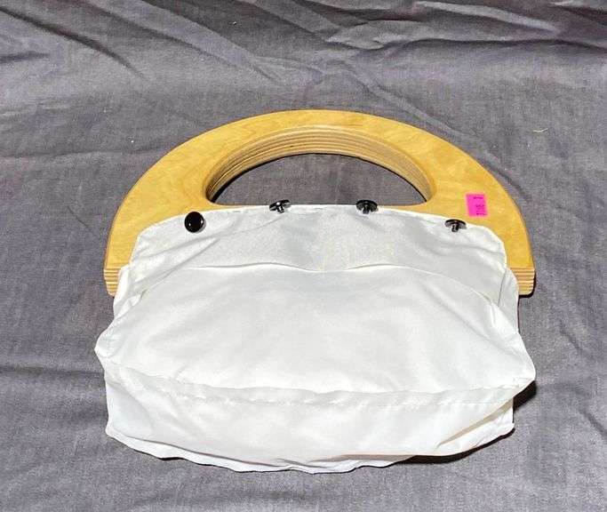 Handbag Form with Wood Handles & 6 Interchangeable Covers