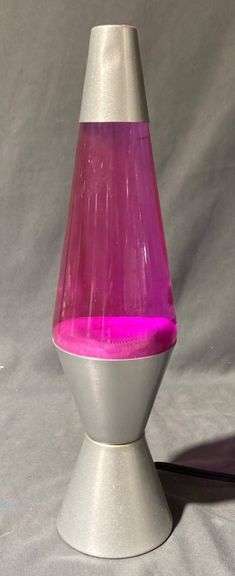 Electric Lava Lamp with Silver Base (Does Not Light Up), 16″
