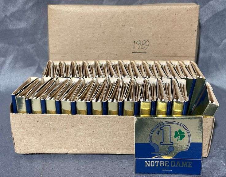50 Notre Dame Football 1989 Matchbooks by Universal Match Corp. – South Bend, IN