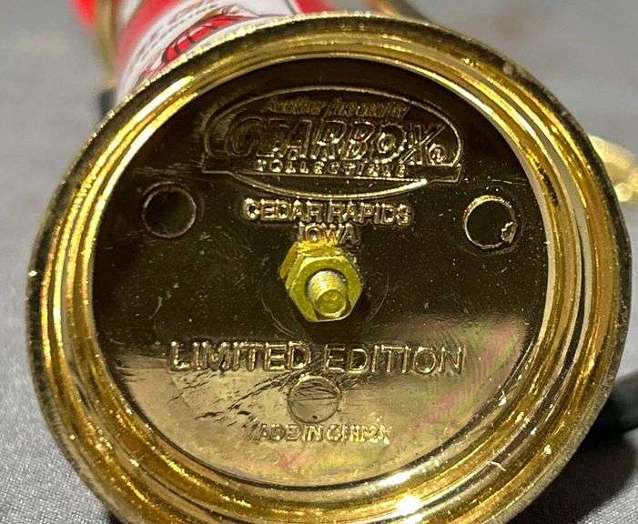 Gearbox Miniature Texaco Fire Chief Gas Pump Model with Brass Base 2”x8”