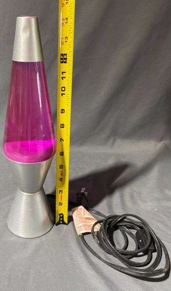 Electric Lava Lamp with Silver Base (Does Not Light Up), 16″