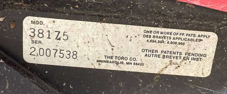 Toro CCR Powerlite-E Single-Stage Snow Blower