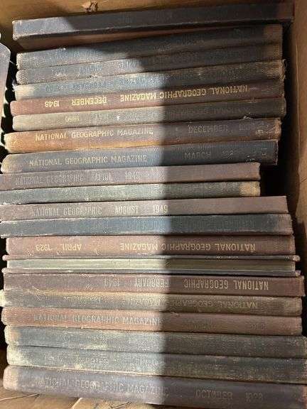 National Geographic Magazines with Assorted Dates