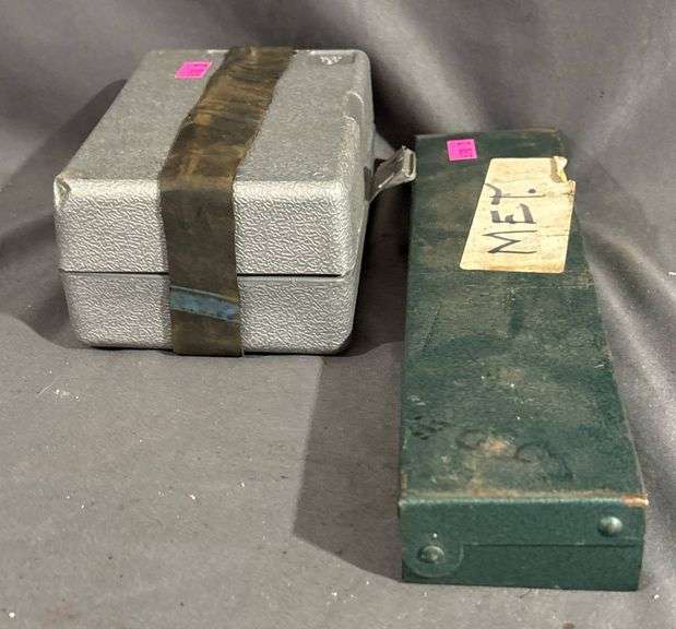 Two Toolkits Featuring Pliers, Sockets, and Bits in Metal and Plastic Cases