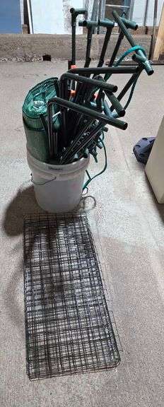 Greenhouse Frame Poles, T-Connectors, and Rolled Polyethylene Cover Material