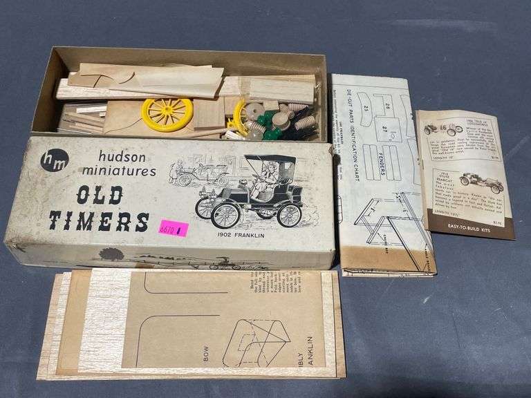 Hudson Miniatures 1902 Franklin Model Kit with Box and Instructions