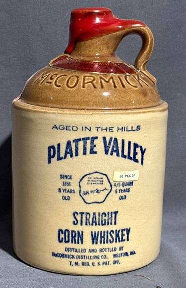 McCormick Platte Valley Straight Corn Whiskey Jug, 7-Inch