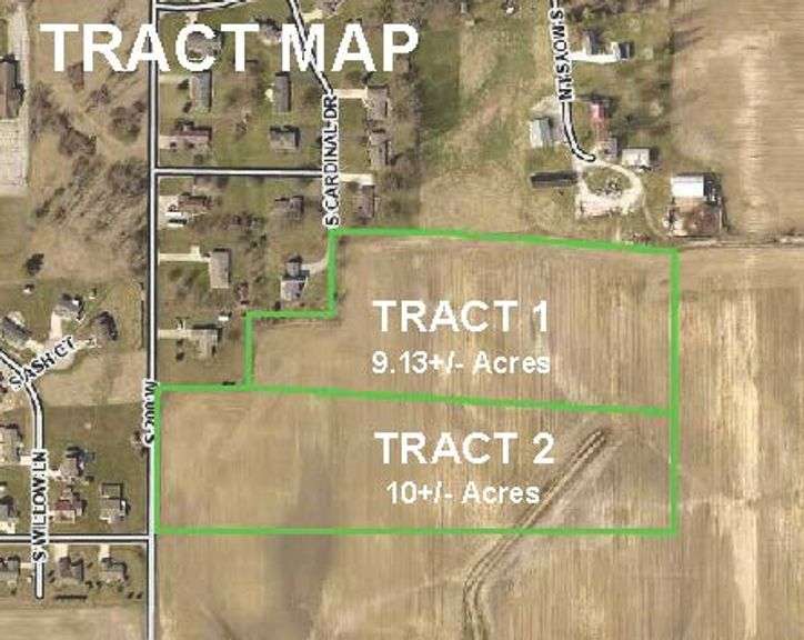 Tract 2: 10+/- Acres of Cropland