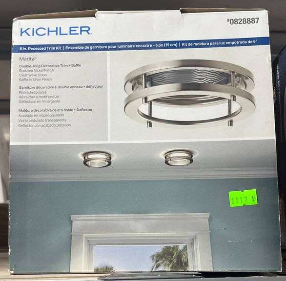 Kichler Recessed Trim Kit With Brushed Nickel Finish, 6-Inch - Metzger ...