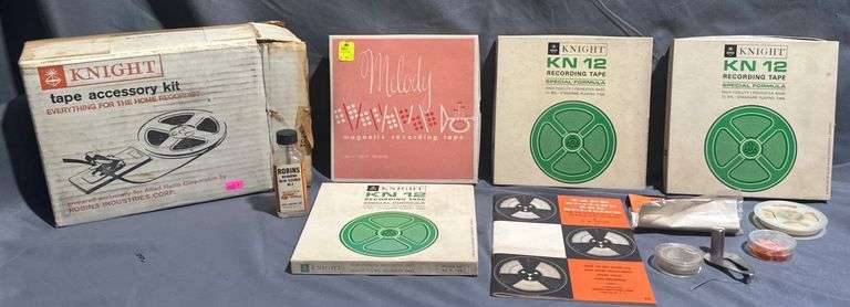 Knight Tape Accessory Kit with Magnetic Recording Tapes and Editing Tools