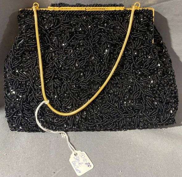Three Evening Bags Including Beaded, Floral, and Metallic Mesh Designs – 1 marked Zell