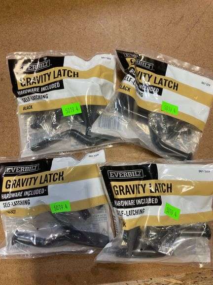 4-Everbilt Gravity Latch Black