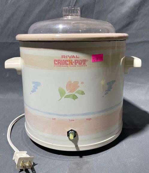 Rival Crock-Pot Model 3102/2 Slow Cooker with Floral Pattern