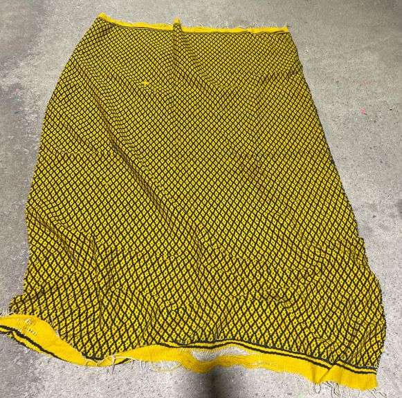 Blankets with Yellow, Green, and Black Western/Geometric Patterns