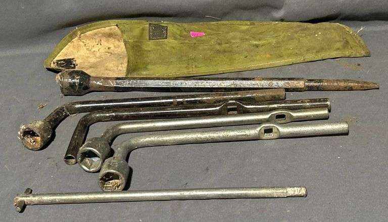 Tire Crow Bars with Canvas Storage Pouch, 11”-16”