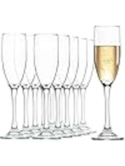 UMEIED - UMEIED Champagne Flutes Set of 12, 6 Oz Premium Champagne
