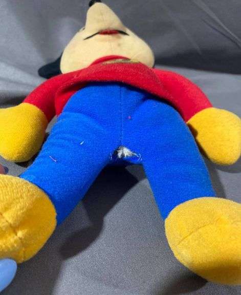 Mickey Mouse Plush Doll with Embroidered Logo on Sweater (small tear)