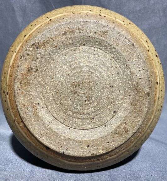 Stoneware Jar with Lid in Speckled Glaze Finish, 5×3″
