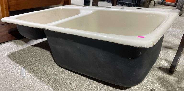 Kohler Double-Basin Drop-In Kitchen Sink, 33×22″
