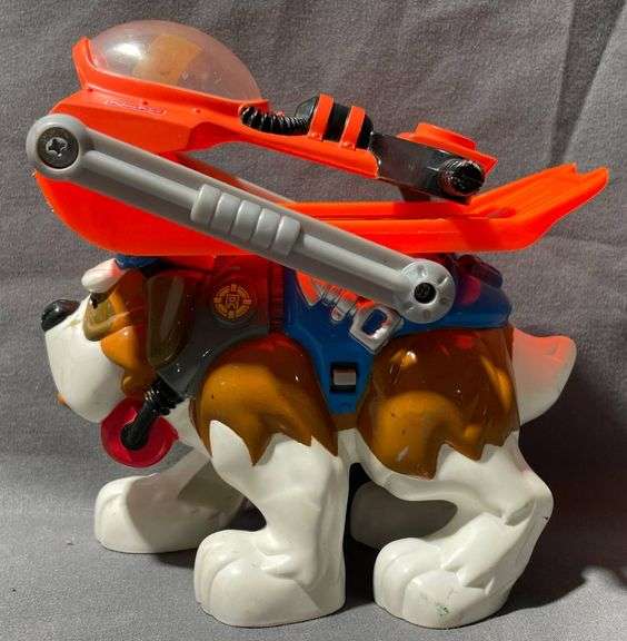 Dog Rescue Figure 2000 Fisher-Price Plastic Rescue Dog Toy with Detachable Sled, 6” Tall ...