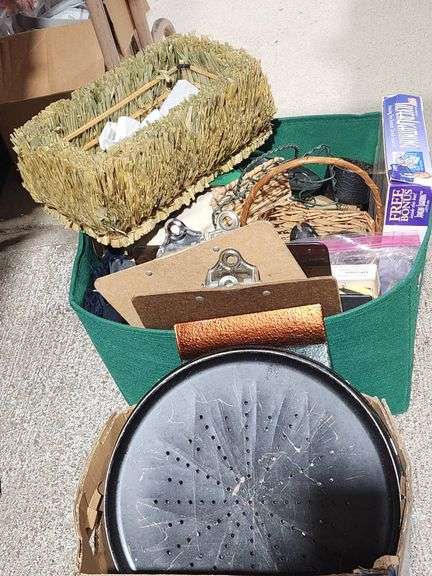 Miscellaneous Household Items Including Ocarina, Glass Dish, and Picture Frame