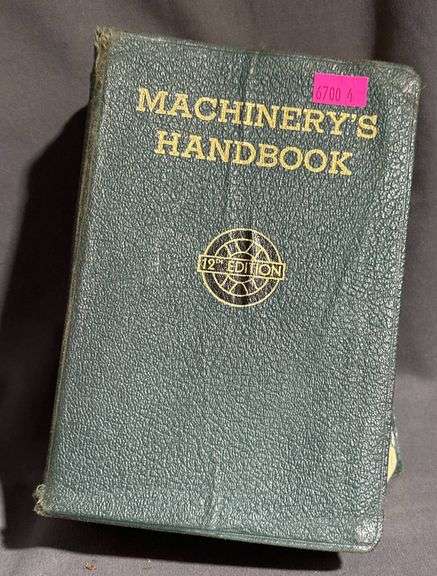 Hardcover Books Including Machinery’s Handbook and Recipe Books
