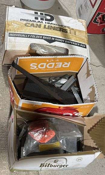 Hardware and Trash Bags in Mixed Condition