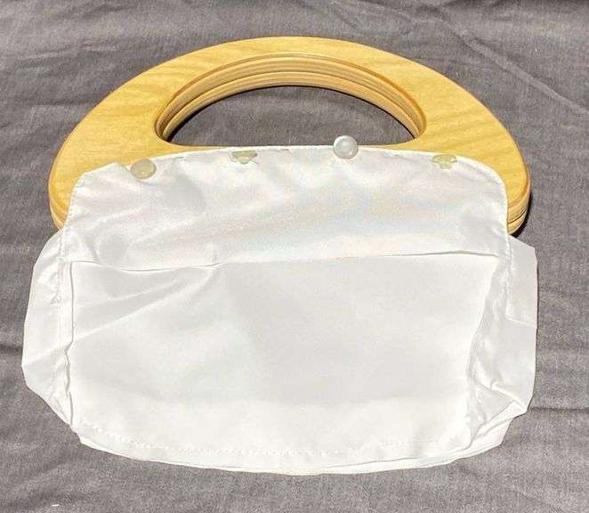 Handbag Form with Wood Handles & 3 Interchangeable Covers