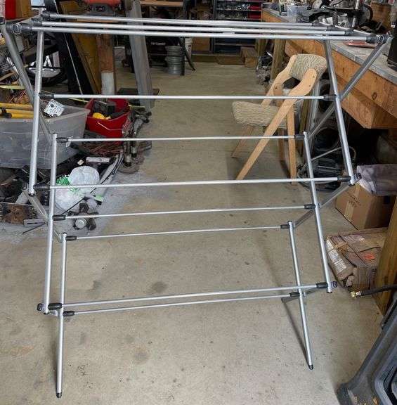 3 Collapsible Metal Drying Racks, 35x15x45 in. - Metzger Property ...