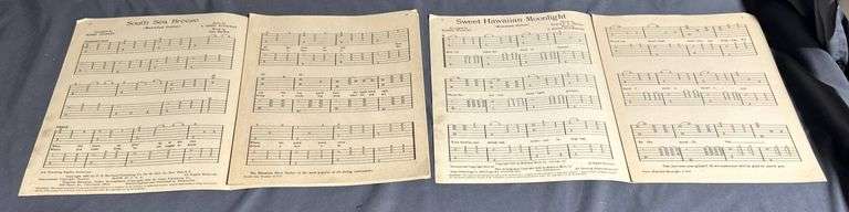 Sheet Music Covers and Pages Featuring Various Composers