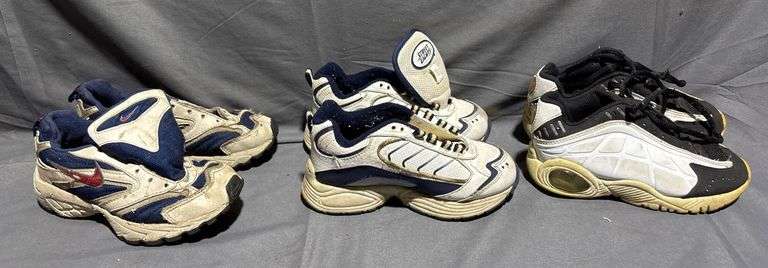 Three Pairs of Children’s Athletic Shoes from Everlast, Nike, and Street Lights