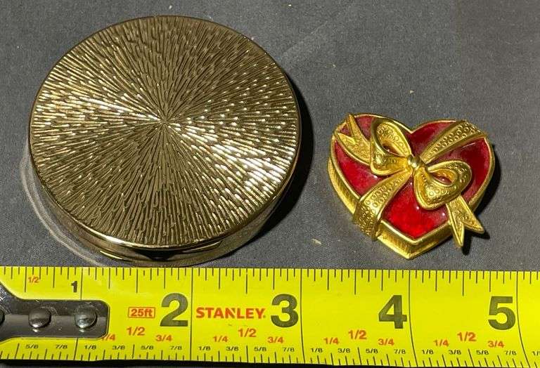 Pond’s Angel Face Compact and Estee Lauder Heart-Shaped Case