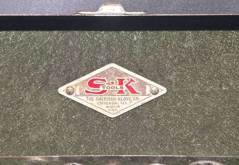 S-K Tools Socket Set and Drill Bits in Metal Cases