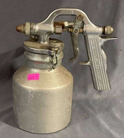 Metal Spray Gun with Attached Canister, Marked ’99-B’