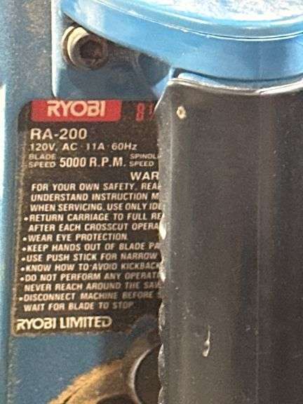 Ryobi RA-200 Radial Arm Saw with 8 1/4-Inch Blade