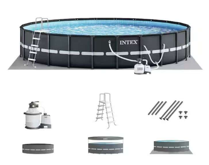 Intex
Ultra XTR 24ft. Round 52 in. Deep Soft Sided Above Ground Pool Set with Filter Pump comes in 2 boxes