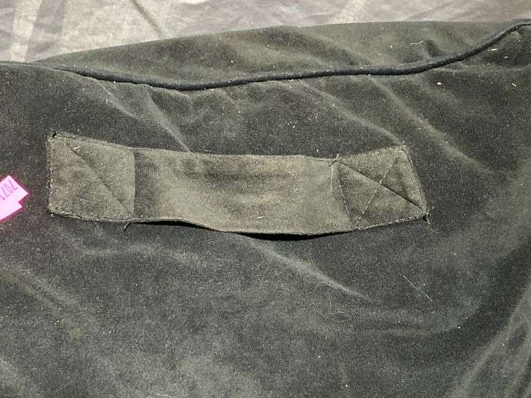 2 – Black Fabric Armrest Backrest Pillows with Handles