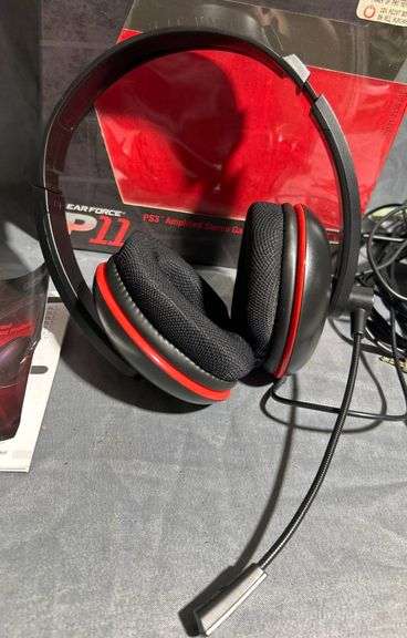 Turtle Beach Ear Force P11 PS3 Amplified Stereo Gaming Headset with Box and Accessories