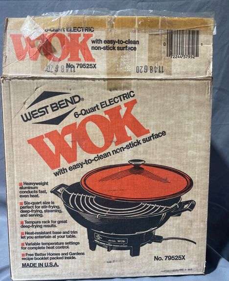 West Bend Electric Wok with Non-Stick Surface, 6-Quart